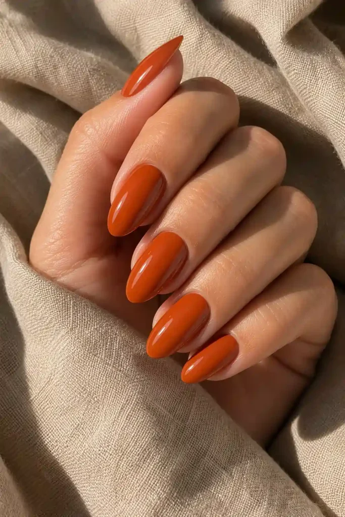 Fall Nails 3 02 — Burnt Orange Nails