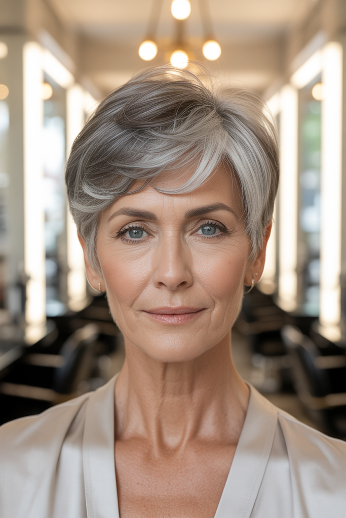 Short Haircuts for Women Over 60 2 1 — Classic Pixie Cut