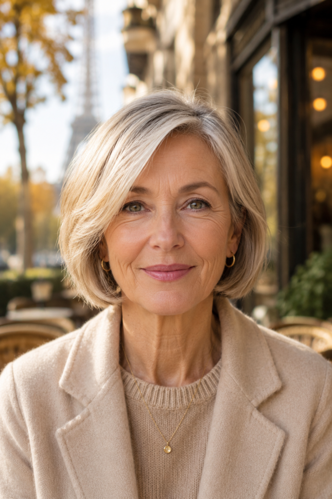 1. Classic Chin Length Layered Bob