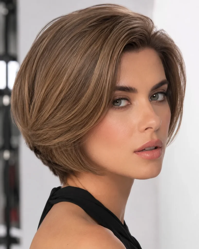 1. Classic Short Stacked Bob