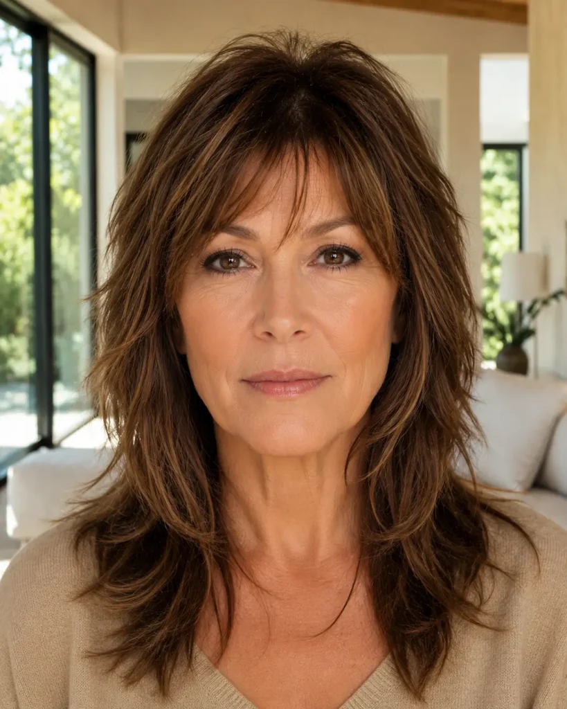Shaggy Hairstyles for Older Women 3 1. The Classic Layered Shag