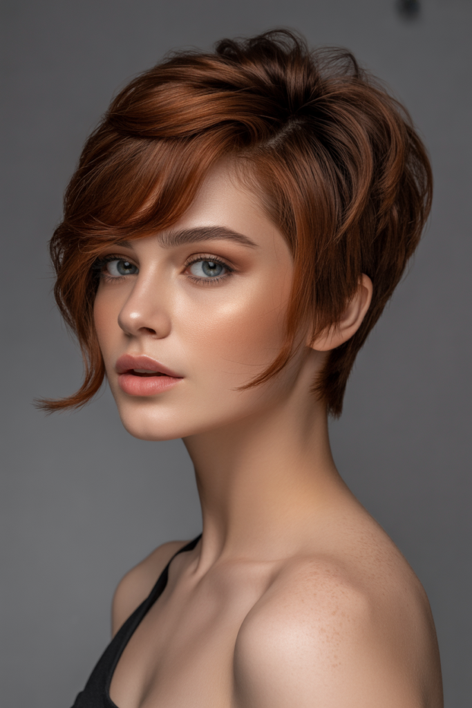 Short Haircuts for Women 11 10. Full Pixie Haircut — Voluminous Crown Short Sides