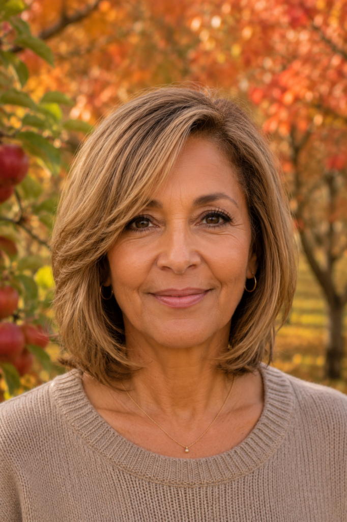 10. Side Parted Layered Bob With Root Lift