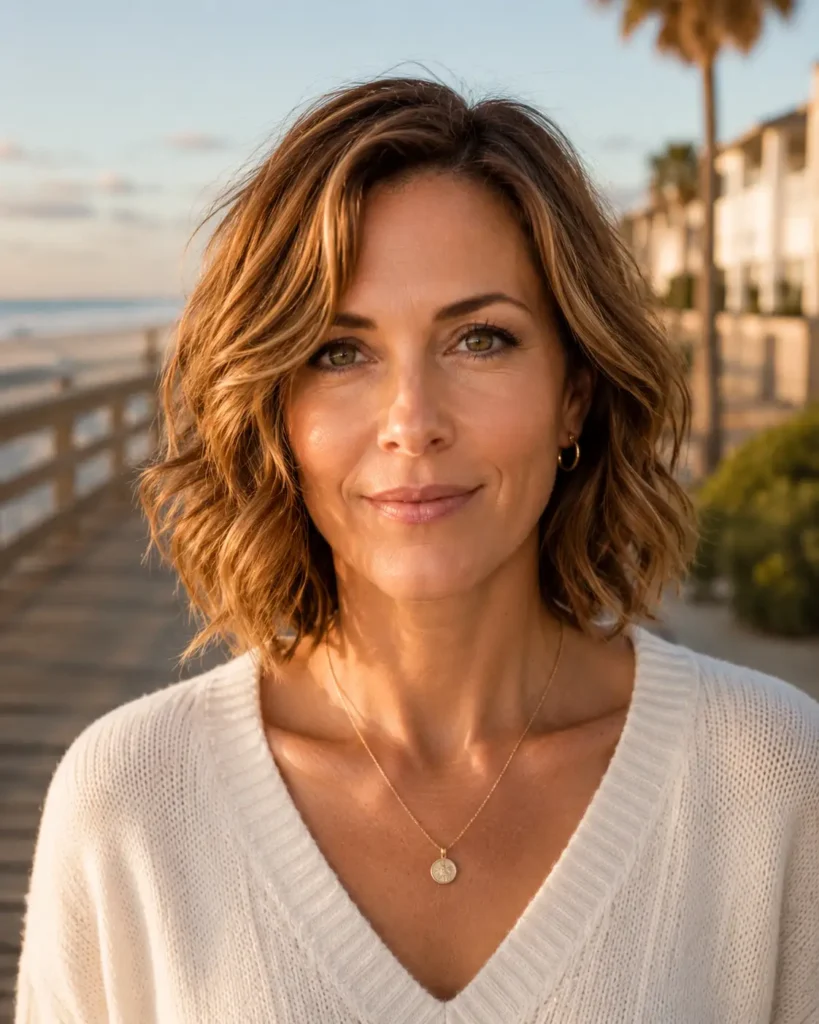 10. The Wavy Layered Bob