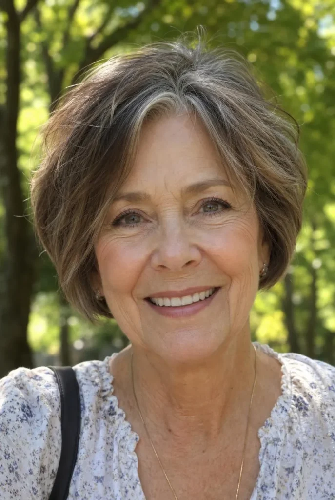 Short Haircuts for Women Over 60 12 11 — Cropped Layers