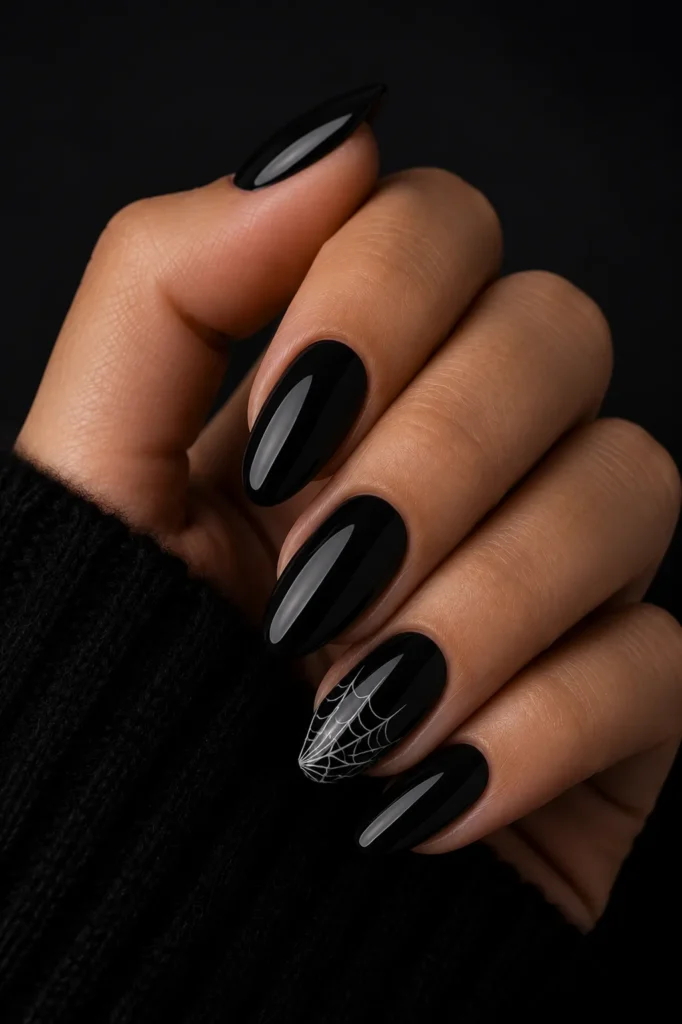 Fall Nails 13 12 — Spider Web Nails