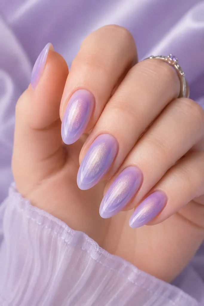 Aura Nails 14 12. Lavender Aura Nails