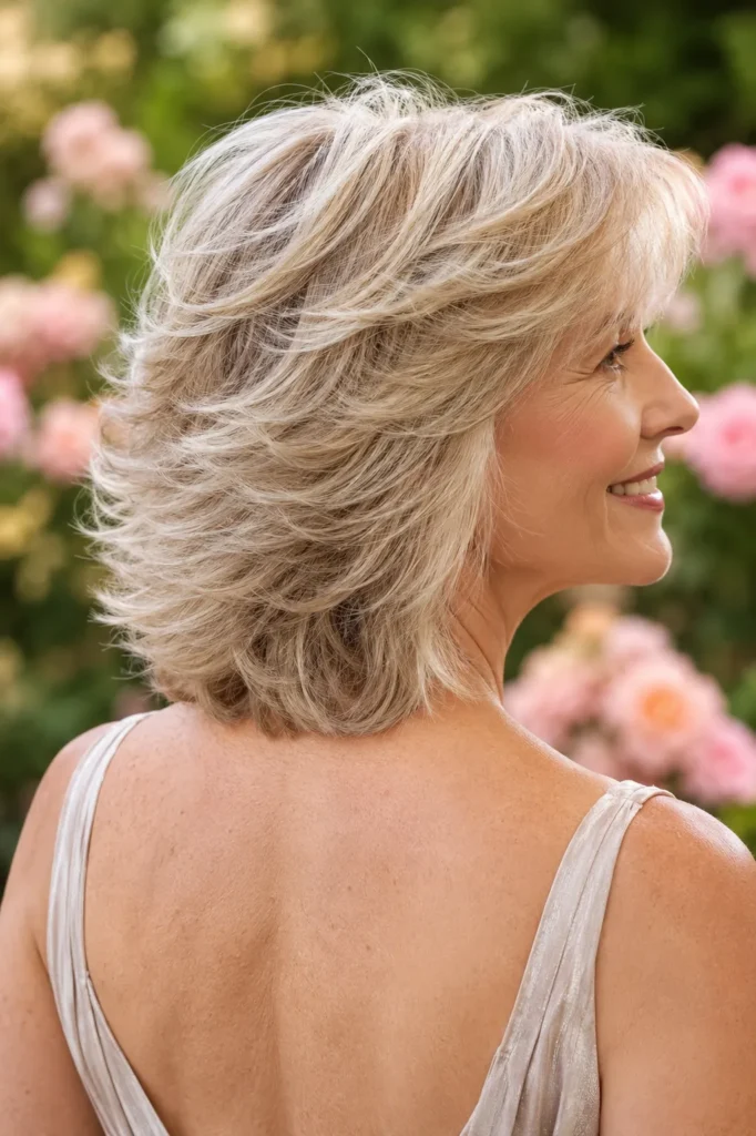 Short Haircuts for Women Over 60 14 13 — Feathered Layers