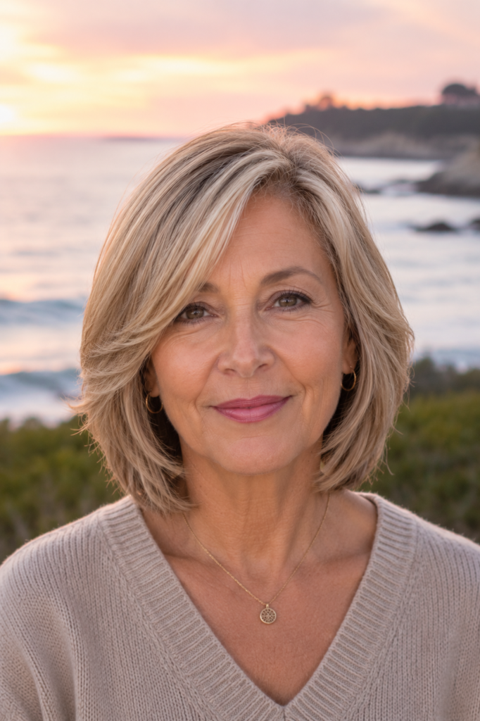 13. Soft Layered Bob for Thinning Hair