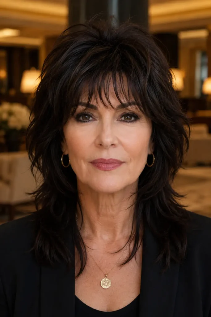 Shaggy Hairstyles for Older Women 15 13. The De Bulking Shag for Thick Hair