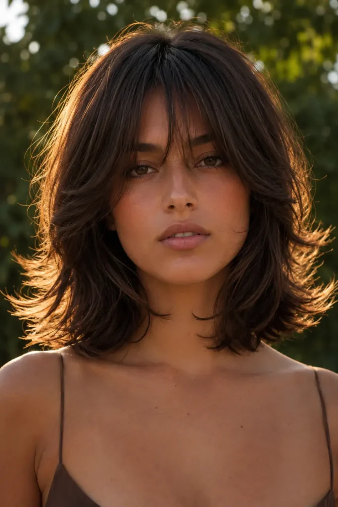 Shag Hairstyles for Medium Length Thin Fine Hair 14 13. Voluminous Shag with Flipped Ends