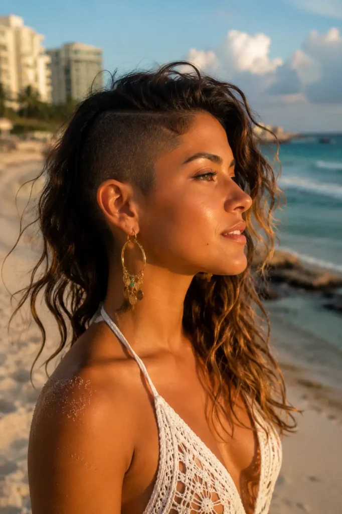 13. Wavy Undercut for Beachy Volume