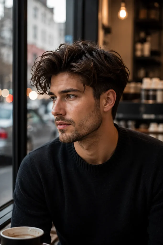 Medium Length Haircuts for Thick Hair 14 13.Medium Length Haircut for Men with Thick Hair