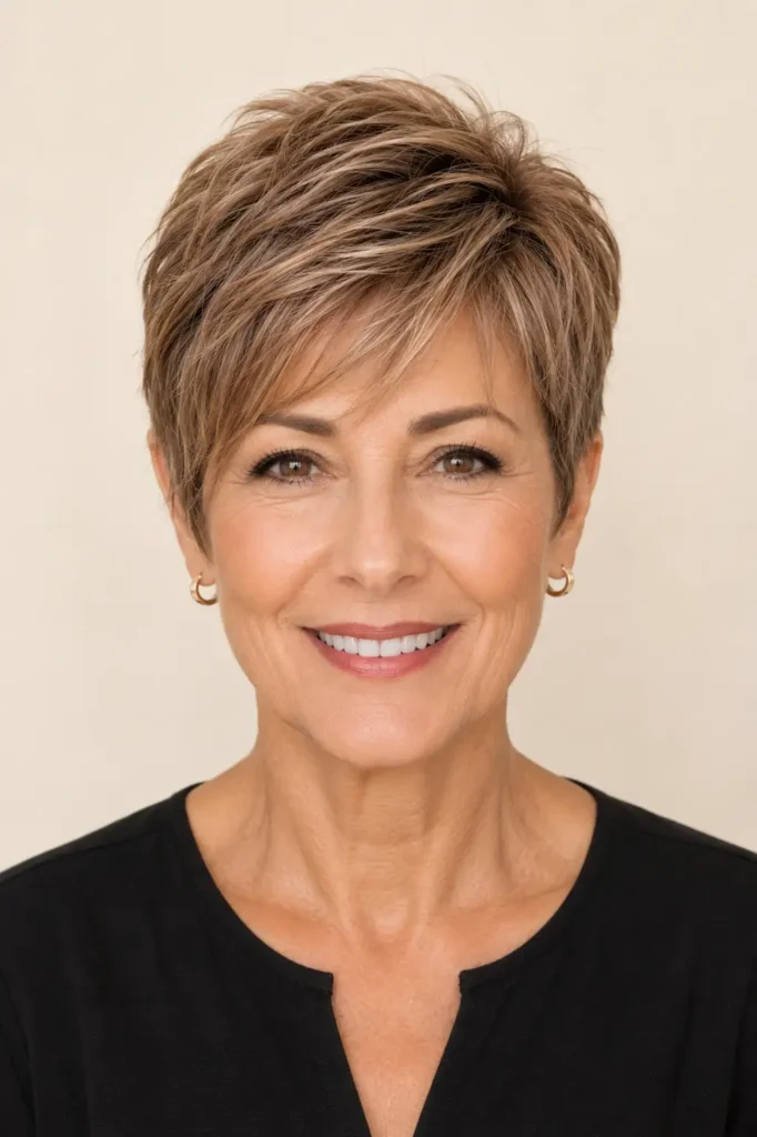 Short Pixie Haircuts for Older Women 16 14. Longer in Front Graduated Pixie