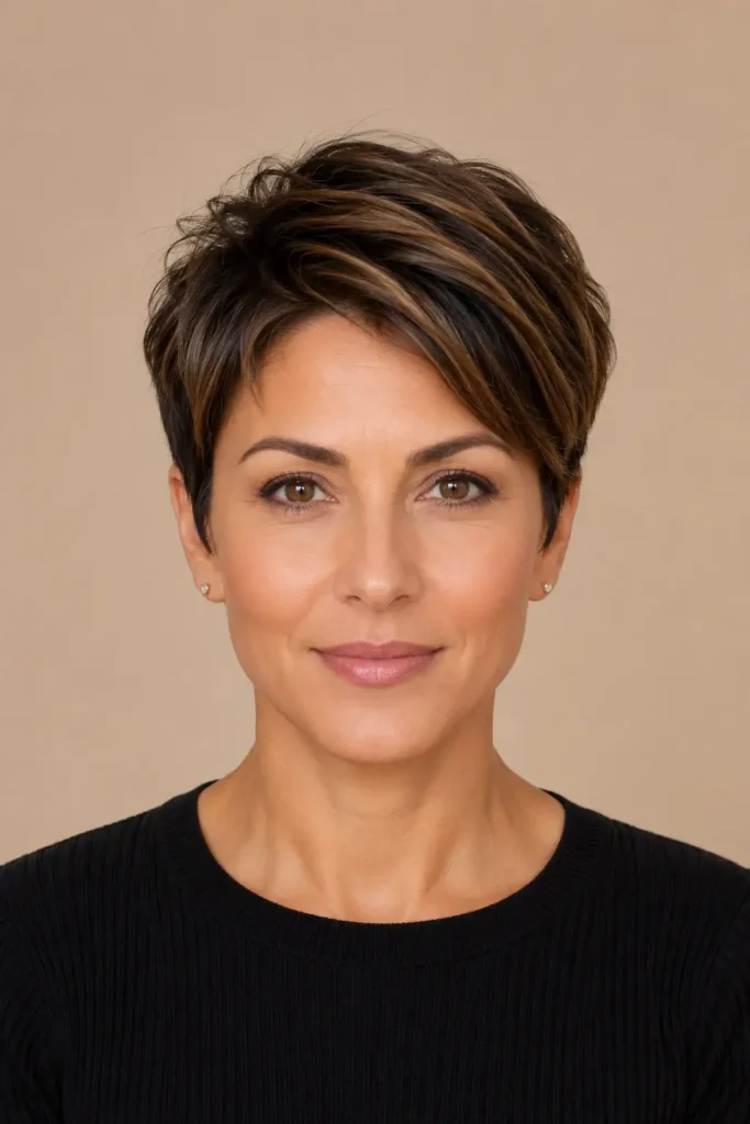 14. Voluminous Crop With Highlights