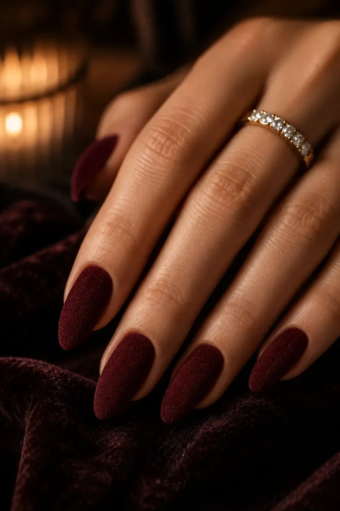 Burgundy Nails 16 15 — Velvet Burgundy Nails