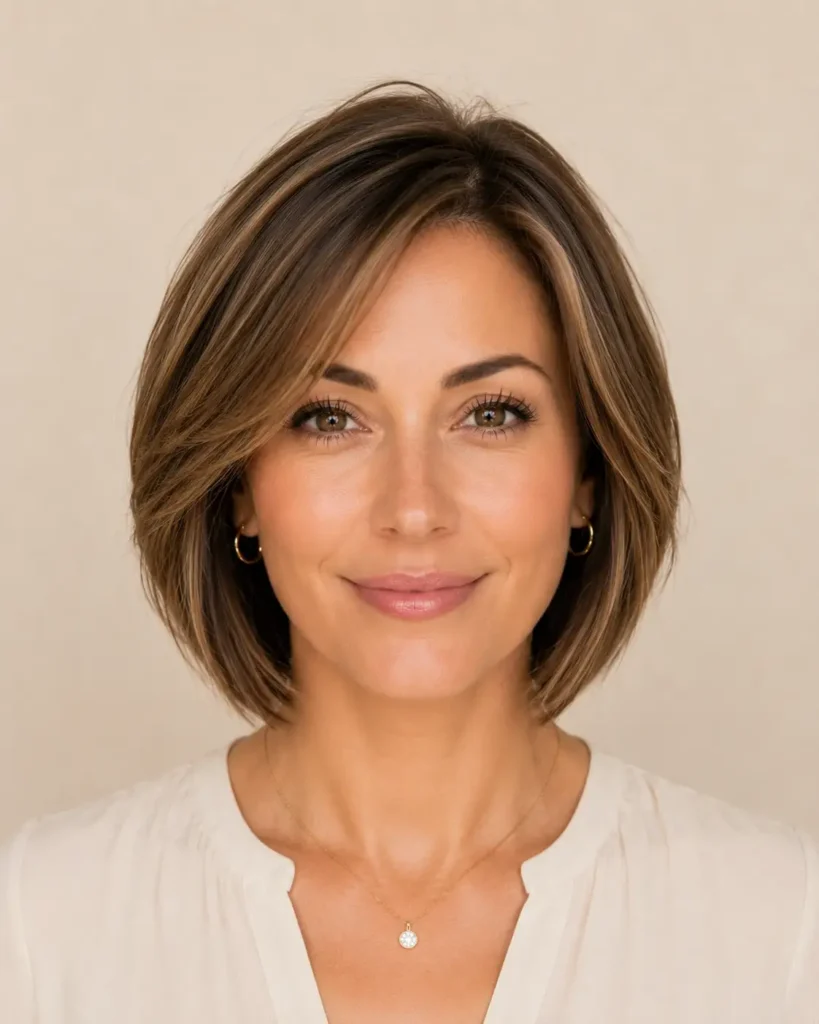 15. Layered Bob With Micro Layers on Top
