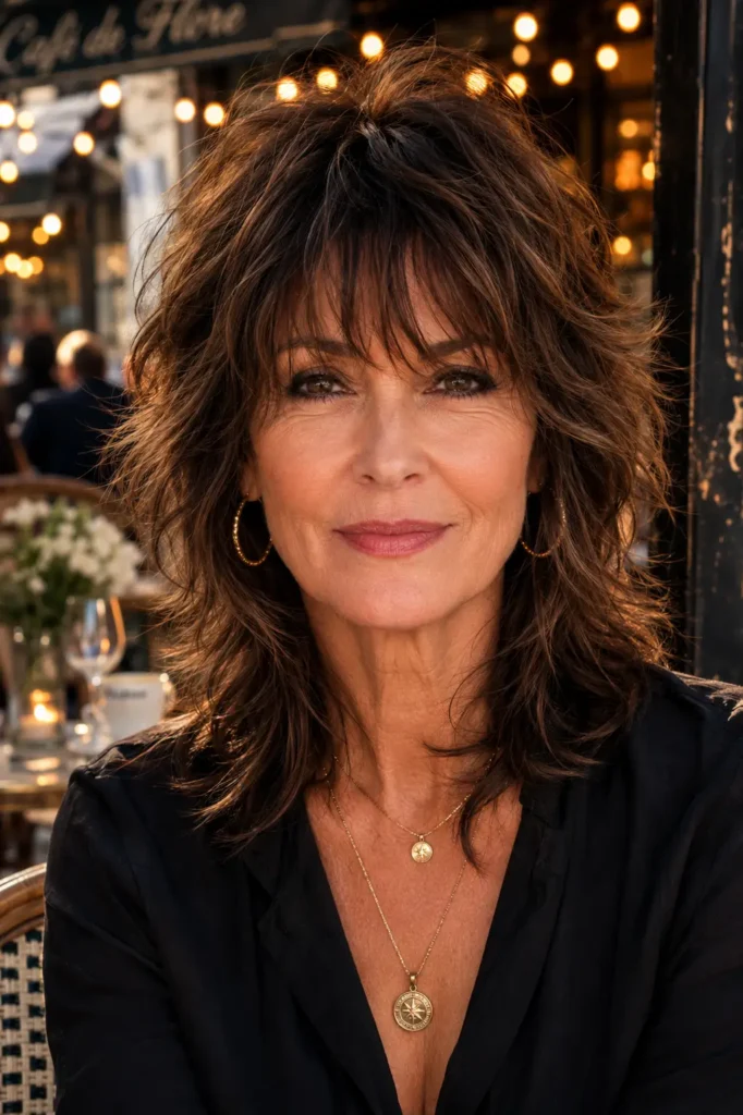 Shaggy Hairstyles for Older Women 17 15. The French Girl Shag
