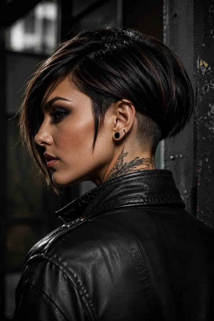 15. Undercut Stacked Bob