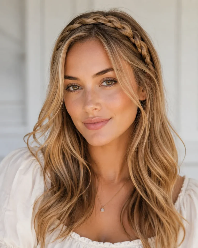 Hairstyles for Big Foreheads 17 16 — Braided Headband