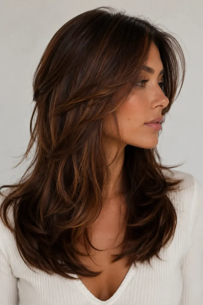 16 — Rich Autumn Brunette Layers