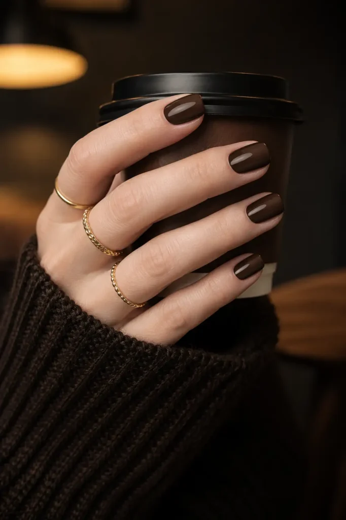 Fall Nail Color Ideas 18 16. Espresso