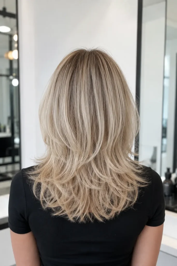 Shag Hairstyles for Medium Length Thin Fine Hair 17 16. Old Money Blonde Shag