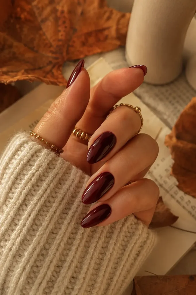 Burgundy Nails 18 17 — Autumn Rich Velvet Merlot