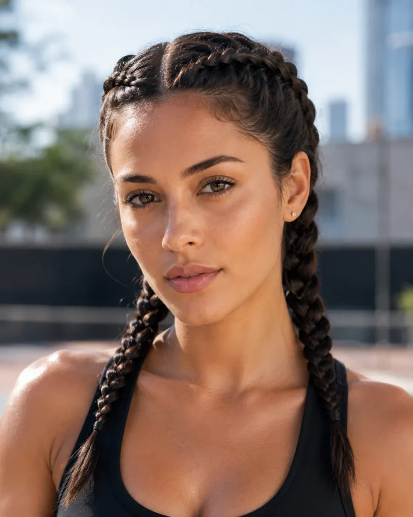 Hairstyles for Big Foreheads 18 17 — Dutch Braids