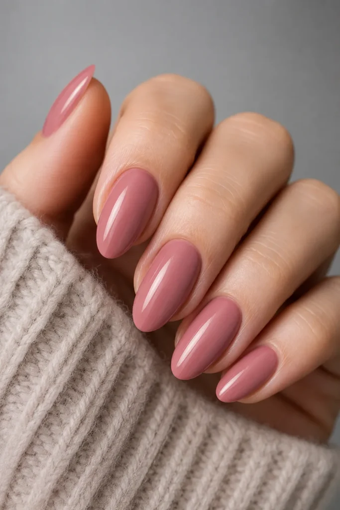 Fall Nails 19 18 — Dusty Rose Nails