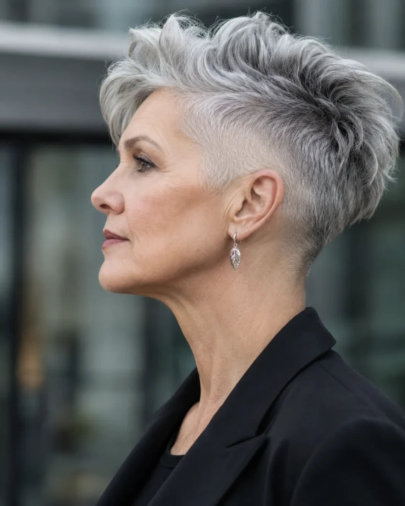 Short Haircuts for Women Over 60 19 18 — Undercut Pixie 1