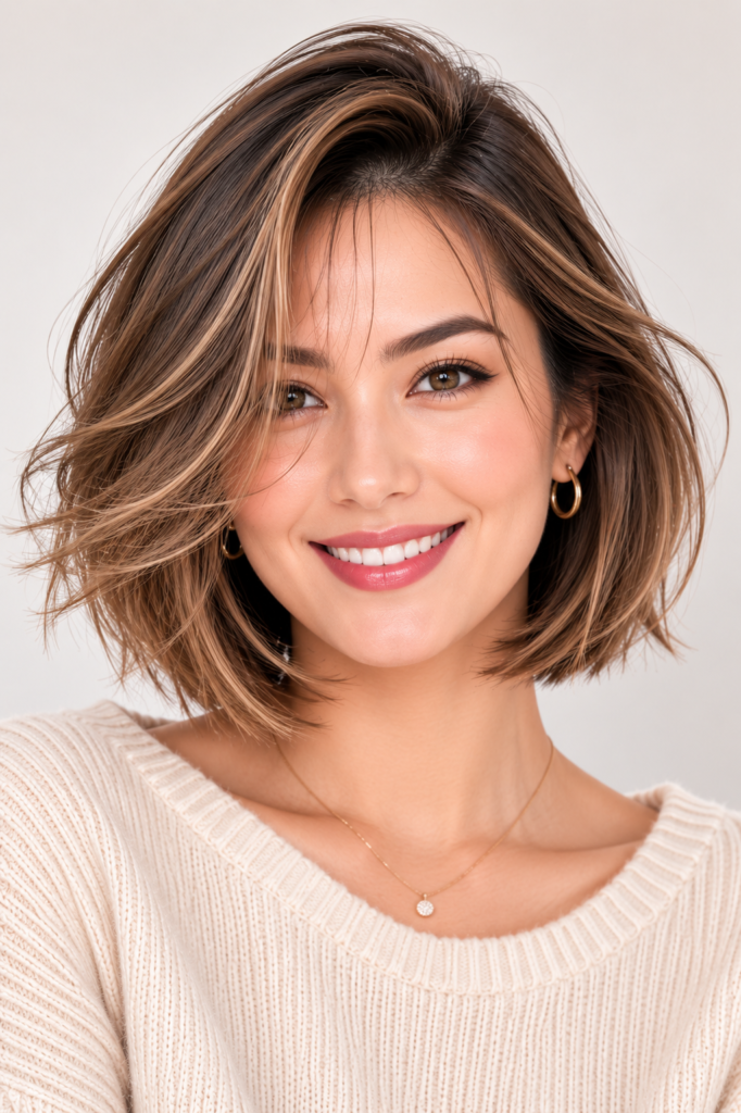 Chin Length Hairstyles for Thin, Fine Hair 20 18. Volumizing Blow Dry Bob Root Lift Technique