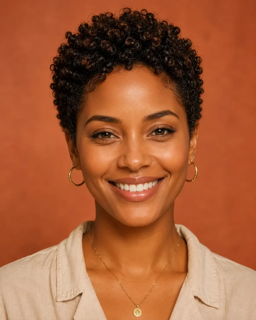Short Pixie Cut Ideas 21 19. Curly Coily Natural Pixie