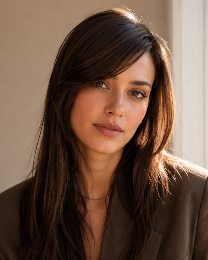 Hairstyles for Big Foreheads 3 2 — Side Swept Bangs