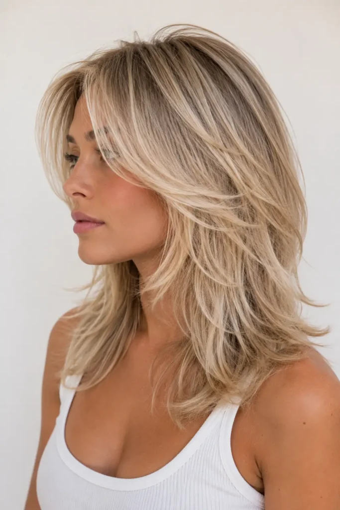 Shag Hairstyles for Medium Length Thin Fine Hair 3 2. Butterfly Shag Haircut for Fine Hair