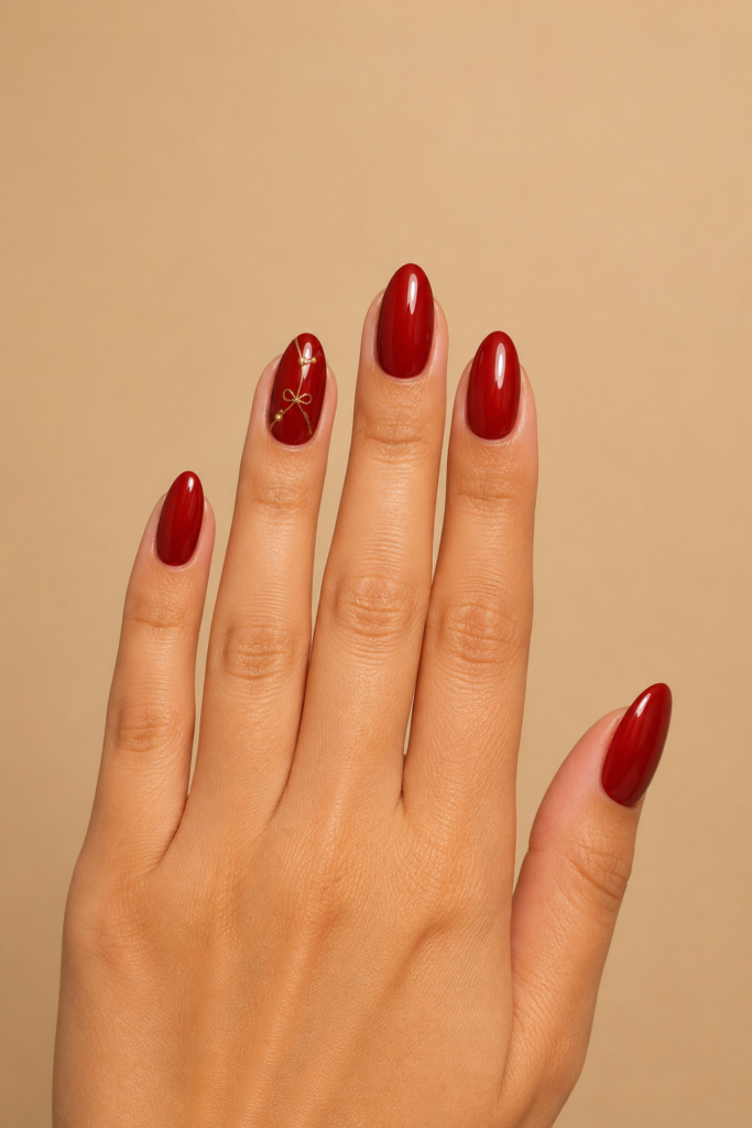 Red Cherry Nail Ideas 4 2. Cherry Red Almond Nails