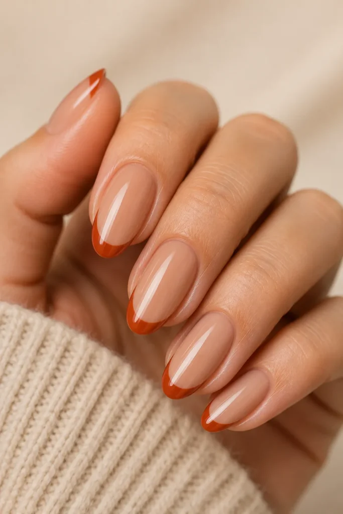 Fall Nails 21 20 — Rust Tipped Nails