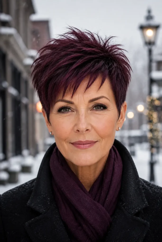 22. Deep Plum Choppy Crop — A Fall and Winter Favorite