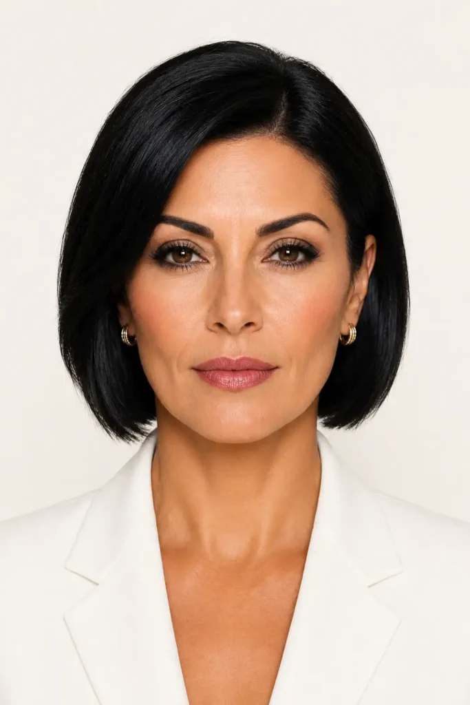 22. Sleek Chin Length Bob