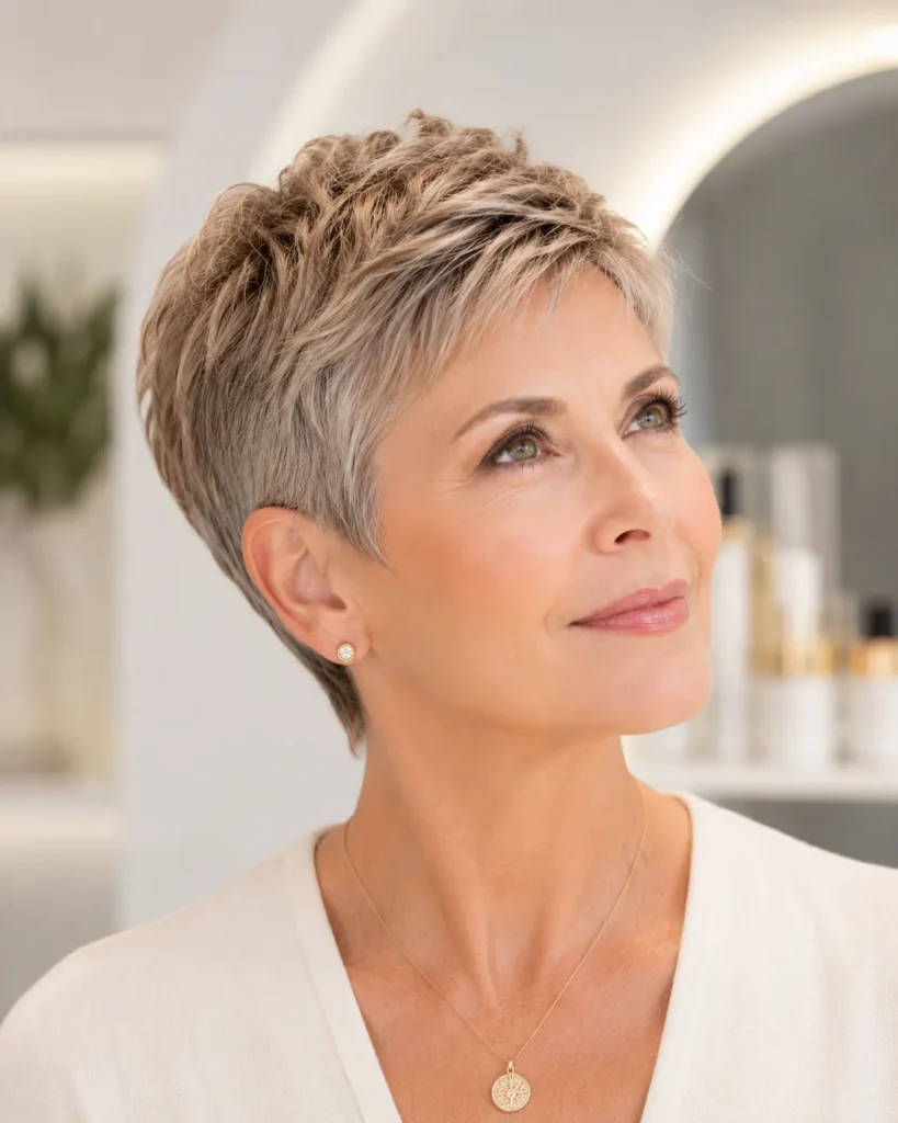 Short Haircuts for Women Over 50 24 23. Effortless Micro Pixie With Soft Taper