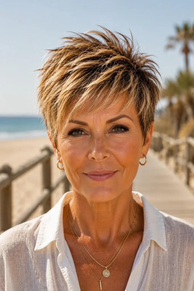 23. Sun Kissed Beach Texture Pixie — A Summer Staple