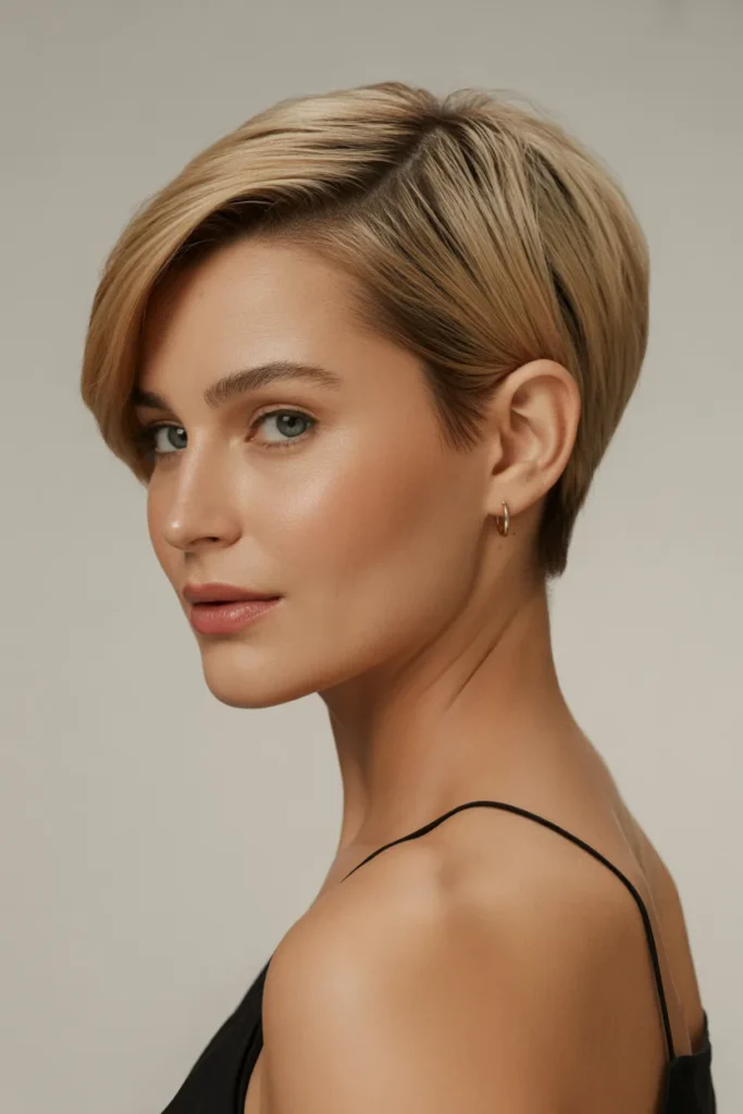Short Haircuts for Women 25 24. Chic Short Hair — Sleek Ear Length French Bob