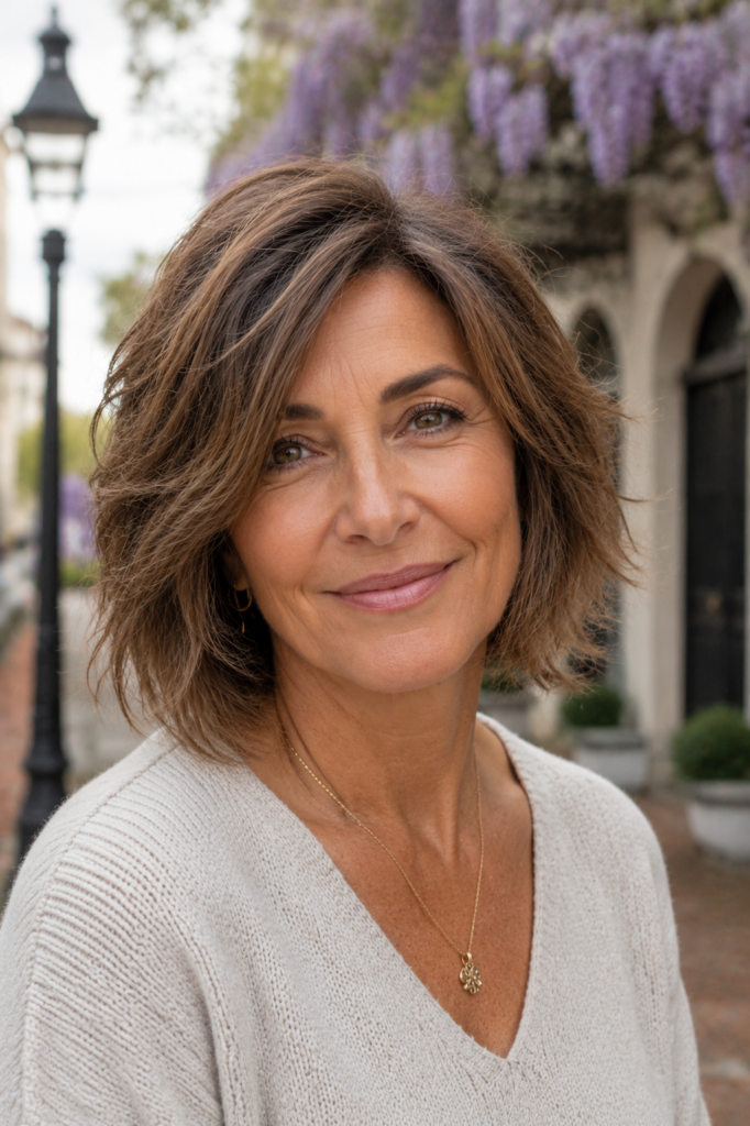 3. Textured Shaggy Layered Bob