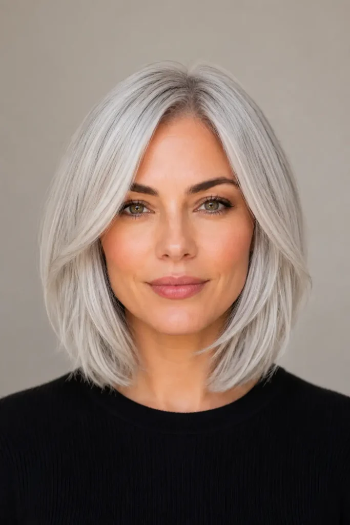 4. The Long Bob Lob With Subtle Layers