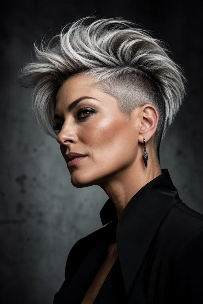 5. Edgy Undercut with Layered Top