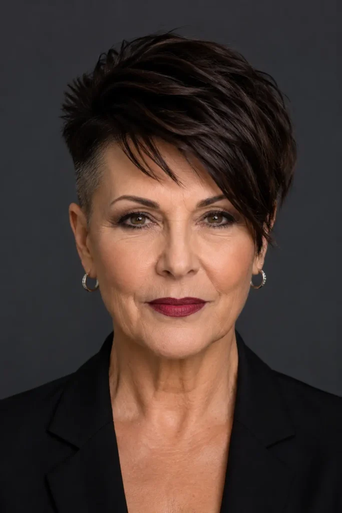 Short Pixie Haircuts for Older Women 8 6. Edgy Undercut Pixie
