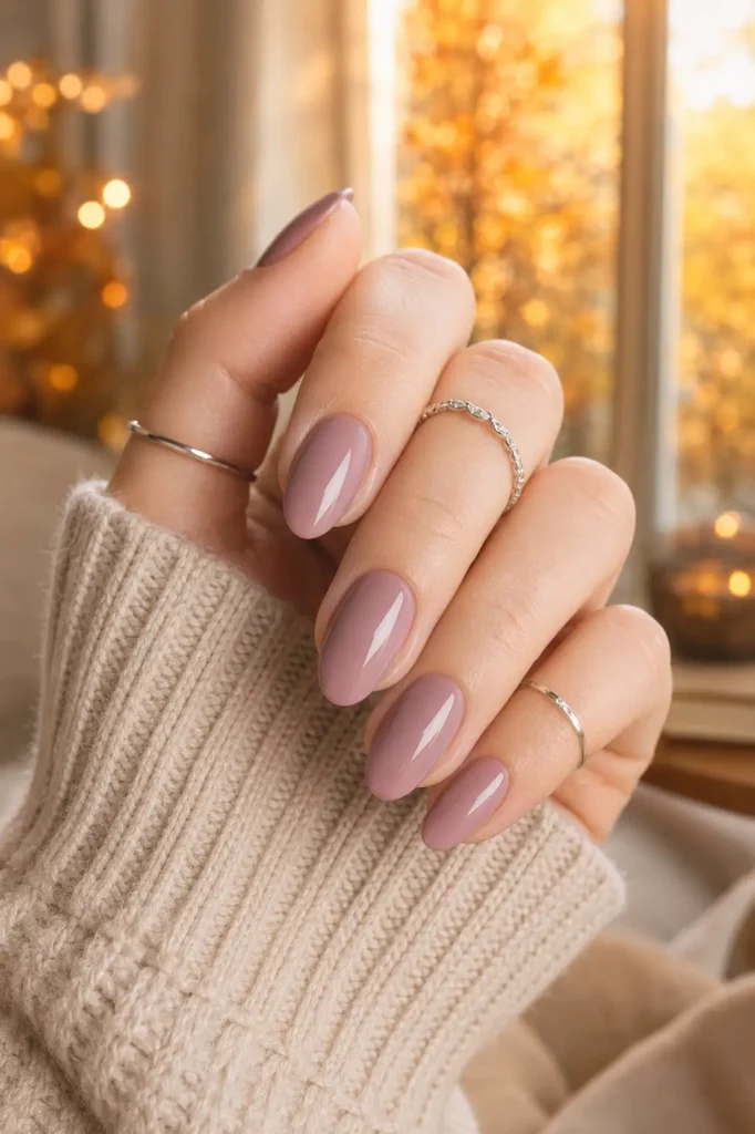 Fall Nail Color Ideas 8 6. Mauve