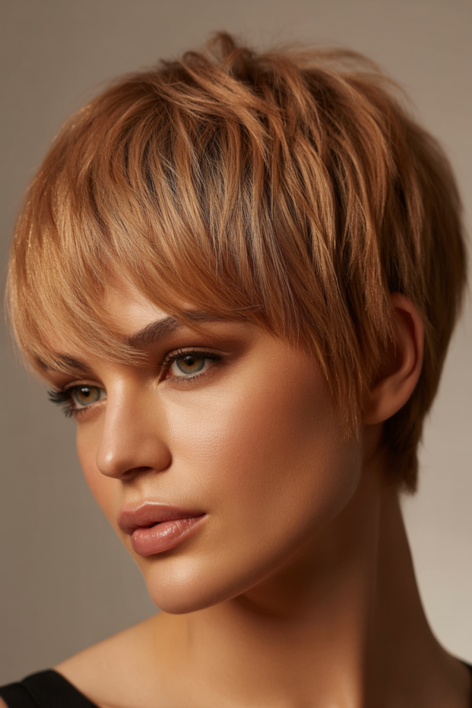 Short Haircuts for Women 8 7. Shaggy Pixie Cut — Wispy Layers for Fine Hair