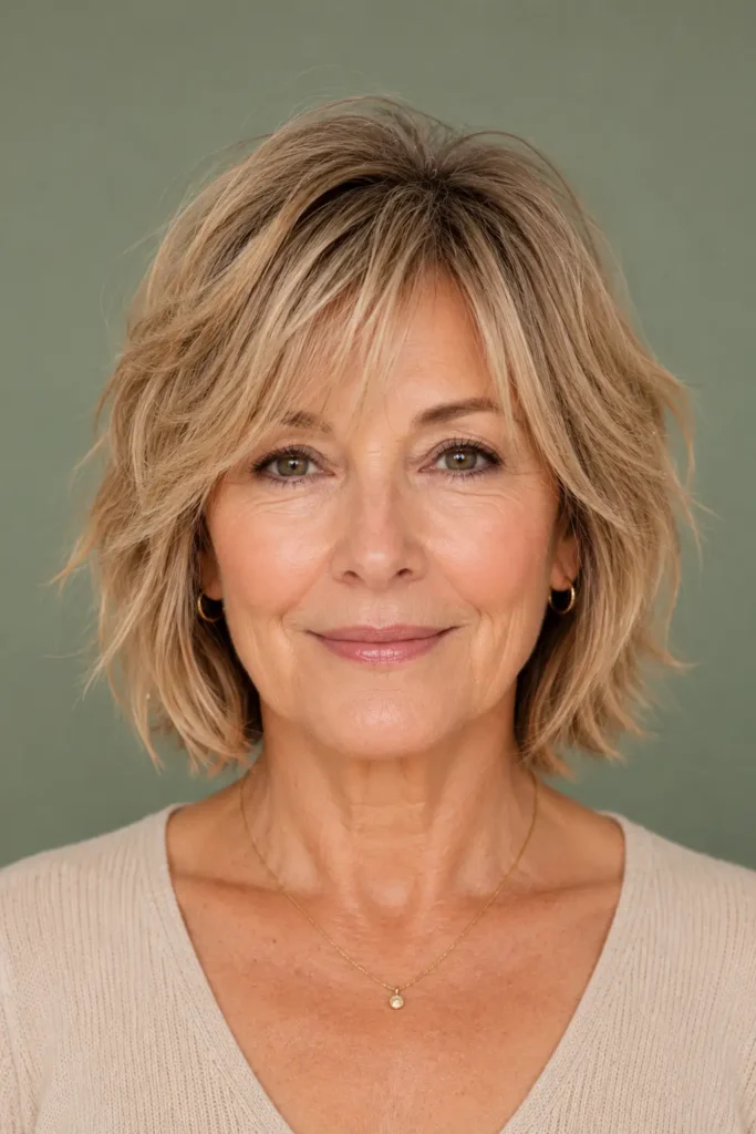 Shaggy Hairstyles for Older Women 9 7. The Bob Length Shag