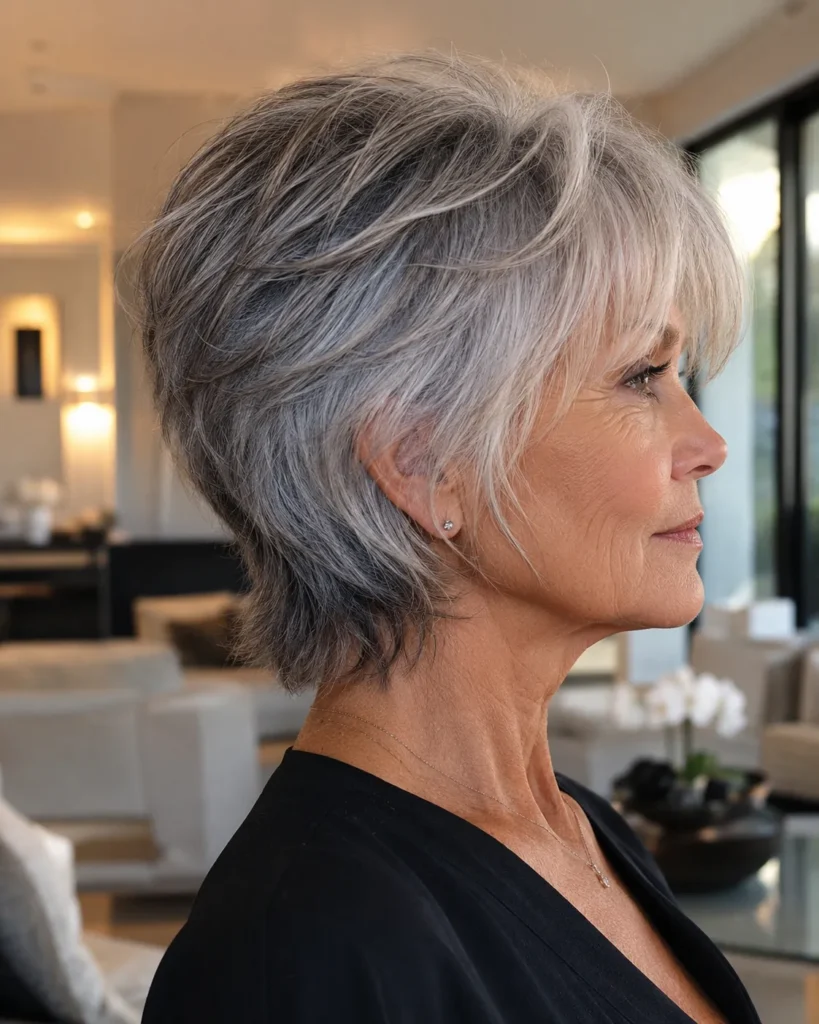 Short Haircuts for Women Over 60 10 9 — Modern Wolf Cut